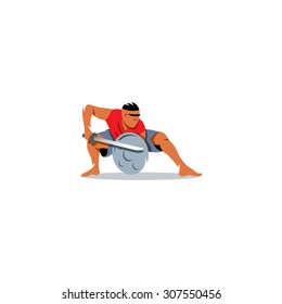 Kalaripayattu Indian martial art sign. Vector Illustration. Branding Identity Corporate logo design template Isolated on a white background