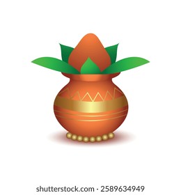 kalas pot illustration for hindu and indian cultural and traditional events