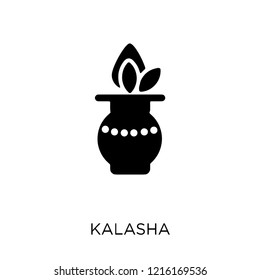 Kalasha icon. Kalasha symbol design from India collection. Simple element vector illustration on white background.