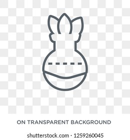 Kalasha icon. Trendy flat vector Kalasha icon on transparent background from india collection. High quality filled Kalasha symbol use for web and mobile