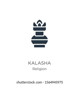 Kalasha icon vector. Trendy flat kalasha icon from religion collection isolated on white background. Vector illustration can be used for web and mobile graphic design, logo, eps10