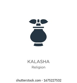 Kalasha icon vector. Trendy flat kalasha icon from religion collection isolated on white background. Vector illustration can be used for web and mobile graphic design, logo, eps10