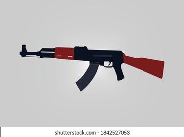 Kalashnikov ak 47 fusil de asalto vectorial,ak 47 ametralladora.ak 47 ametralladora vectorial.