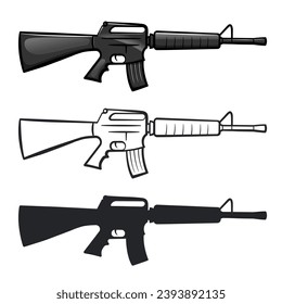 aislado de kalashnikov o ametralladora