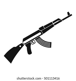 Kalashnikov machine icon. Simple illustration of Kalashnikov machine vector icon for web