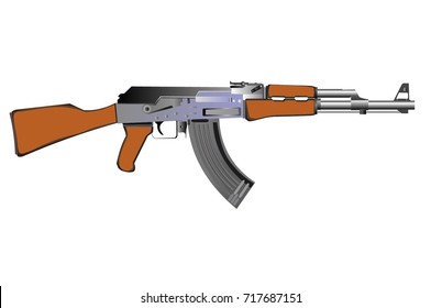 Kalashnikov vector illustration