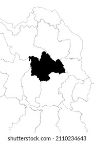 Kalasin Province Thailand map asia