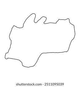 Kalat district map, administrative division of Pakistan. Vector illustration.