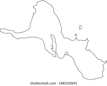 Kalawao County Map In State Of Hawaii