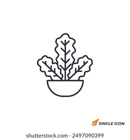 Kale icon vector illustration. Kale symbol isolated on white background