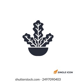 Kale icon vector illustration. Kale symbol isolated on white background