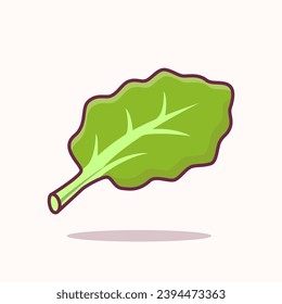 Kale Leaf Vegetable Illustration, Vegetable healthy food vector illustration