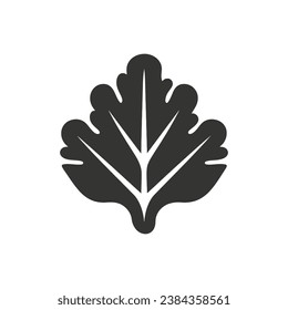 Kale Leaves Icon on White Background - Simple Vector Illustration