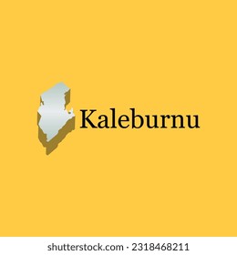 Kaleburnu map Vector illustration. element graphic illustration design template