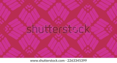Kaleidoscope Abstract Pattern. Geometry Pattern. Ceramic Floral Tile. Vector Seamless Wallpaper. Magenta Bohemian Ethnic Boho Print. Pink Artistic Psychedelic Geo. Decorative Ethnic Print.