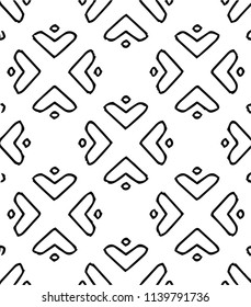 Kaleidoscope abstract vector pattern in trendy style