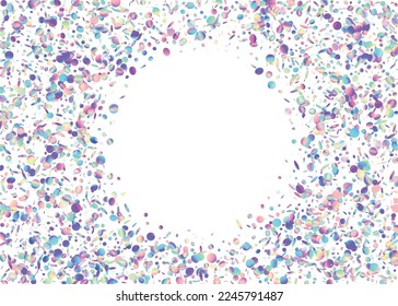 Kaleidoscope Background. Hologram Confetti. Shiny Colorful Decoration. Fantasy Foil. Purple Laser Effect. Birthday Texture. Disco Design. Bright Art. Blue Kaleidoscope Background