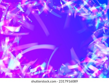 Kaleidoscope Background. Pink Party Sparkles. Blur Prism. Disco Carnaval Decoration. Glitch Glare. Bokeh Confetti. Bright Foil. Webpunk Art. Violet Kaleidoscope Background