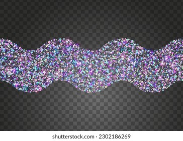 Kaleidoscope Background. Violet Laser Effect. Retro Multicolor Decoration. Party Banner. Fiesta Art. Holographic Sparkles. Rainbow Texture. Bright Foil. Blue Kaleidoscope Background