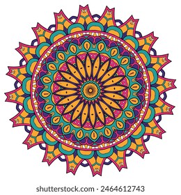 A Kaleidoscope of Colors: Exploring the Multifaceted Beauty of a Multi Color Mandala