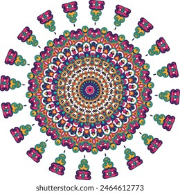 A Kaleidoscope of Colors: Exploring the Multifaceted Beauty of a Multi Color Mandala