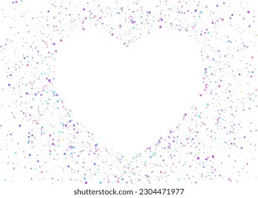 Kaleidoscope Confetti. Retro Colorful Gradient. Falling Glitter. Laser Flyer. Modern Foil. Hologram Effect. Glitter Art. Purple Party Tinsel. Blue Kaleidoscope Confetti