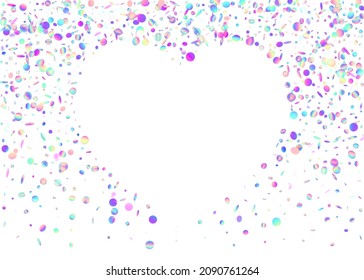 Kaleidoscope Effect. Disco Multicolor Gradient. Luxury Foil. Holographic Texture. Bright Art. Party Banner. Pink Laser Tinsel. Falling Confetti. Violet Kaleidoscope Effect