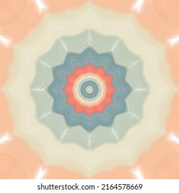 Kaleidoscope flower mandala. Vector illustration. Vector colorful mosaic