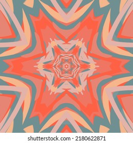Kaleidoscope flower mandala. Vector illustration. Vector colorful mosaic