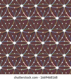 Kaleidoscope fractal animation. Looped motion video background.