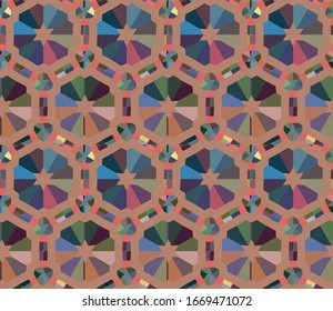 Kaleidoscope fractal animation. Looped motion video background.