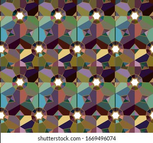 Kaleidoscope fractal animation. Looped motion video background.