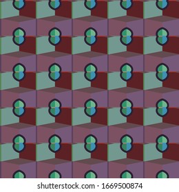 Kaleidoscope fractal animation. Looped motion video background.
