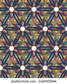 Kaleidoscope fractal animation. Looped motion video background.