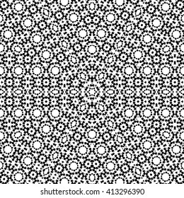 Kaleidoscope geometric black and white pattern. Abstract background. Vector illustration