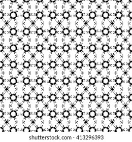 Kaleidoscope geometric black and white pattern. Abstract background. Vector illustration