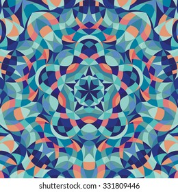 Kaleidoscope geometric colorful pattern. Abstract background. Vector illustration