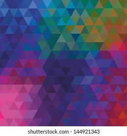 Kaleidoscope geometric dark pattern. Abstract  vector background. Greeting card