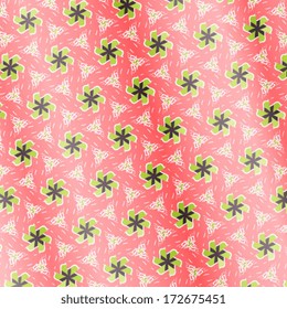 Kaleidoscope geometric pattern. Flower texture background. Abstract floral texture pattern. Vector illustration. Eps 10