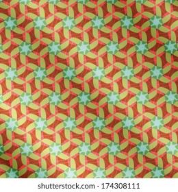 Kaleidoscope geometric pattern. Flower texture background. Abstract floral texture pattern. Vector illustration. Eps 10