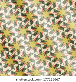 Kaleidoscope geometric pattern. Flower texture background. Floral texture pattern. Crackle background. Vector illustration. Eps 10.