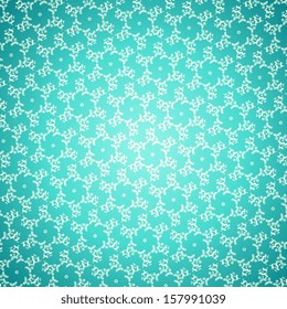 Kaleidoscope geometric seamless pattern. Abstract vector blue wood texture background. Snow seamless pattern. Seamless crackle blue pattern. Vector illustration. Eps 10