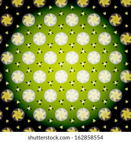 Kaleidoscope geometric seamless pattern. Abstract vector background. Vector illustration. Eps 10