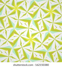 Kaleidoscope geometric seamless pattern. Flower texture background. Floral texture seamless pattern. Seamless crackle blue pattern. Wonder smoke. Vector illustration. Eps 10