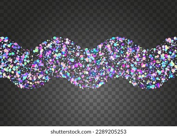 Kaleidoscope Glitter. Laser Element. Holiday Art. Retro Multicolor Gradient. Violet Party Background. Iridescent Texture. Fantasy Foil. Holographic Glare. Purple Kaleidoscope Glitter