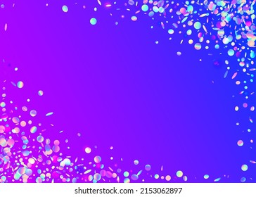 Kaleidoskop Glitter. Partei Prismatisch Gradient. Irideszierende Konfetti. Hologramm-Hintergrund. Kristallkunst. Moderner Film. Metallrismus. rosafarbener Schluckeffekt. Blauer Kaleidoskop-Glitter
