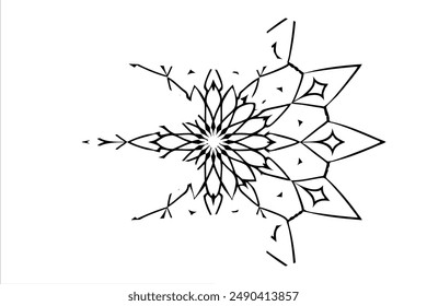 Kaleidoscope Kismet Pattern Line Art Sketches