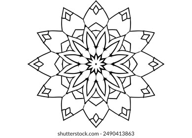 Kaleidoscope Kismet Pattern Line Art Impressions