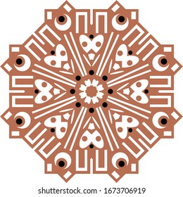 Kaleidoscope Mandala Art Design Abstract Background