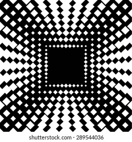  kaleidoscope pattern of squares, rhombus, seamless vector background.